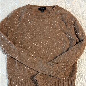 ❌SOLD❌J. Crew Women's All Over Rhinestone Sweater